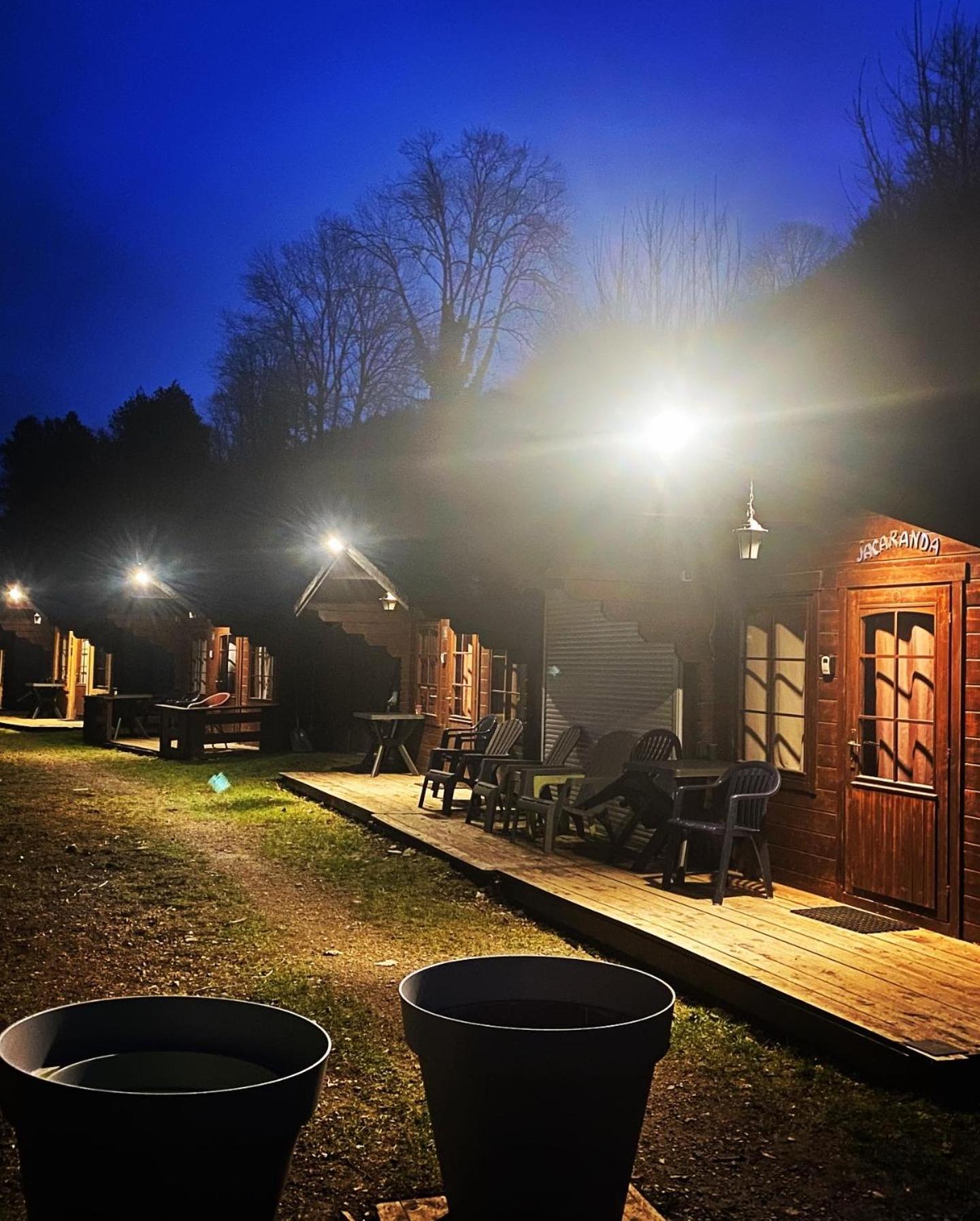 "Le Maloya" Chalets Independants -Chambre Balneo - Relais Motards Lacaune Eksteriør bilde